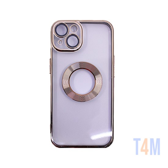 Hard Silicone Case with Camera Protector for Apple iPhone 13 Gold